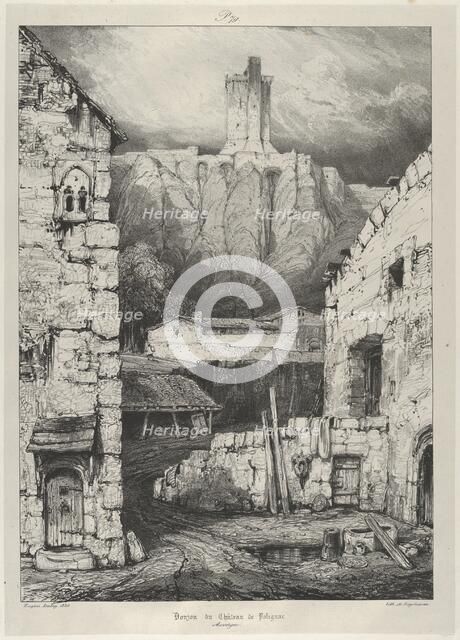 Donjon du Château de Polignac, 1830. Creator: Godefroy Engelmann.