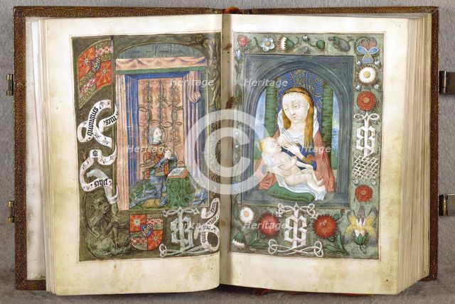 Donor, Virgin and Child, c1480-90. Creator: Unknown.
