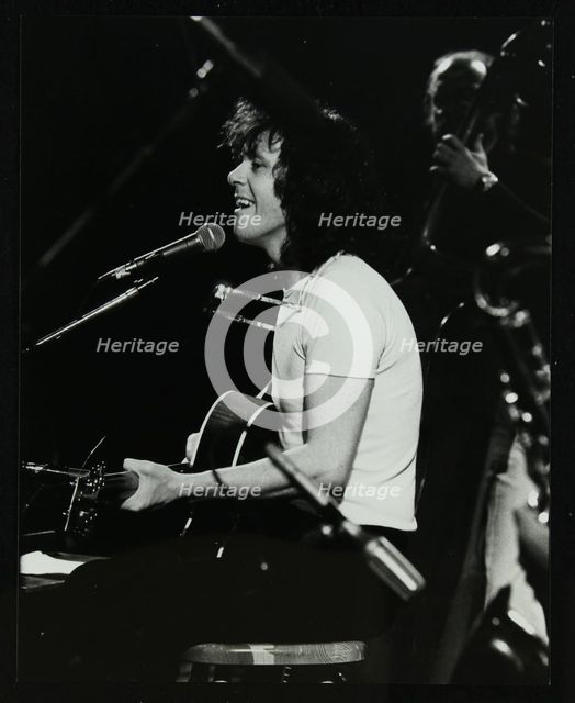 Donovan in concert at the Forum Theatre, Hatfield, Hertfordshire, 10 October 1981. Creator: Denis Williams.