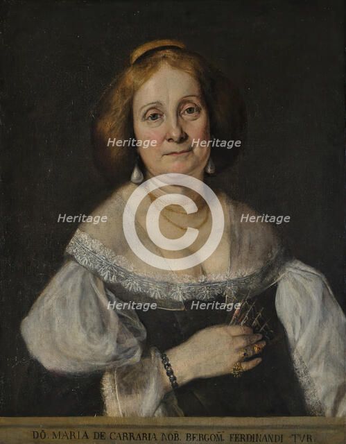 Donna Maria de Carraria, (c1550s). Creator: Giovanni Battista Moroni.