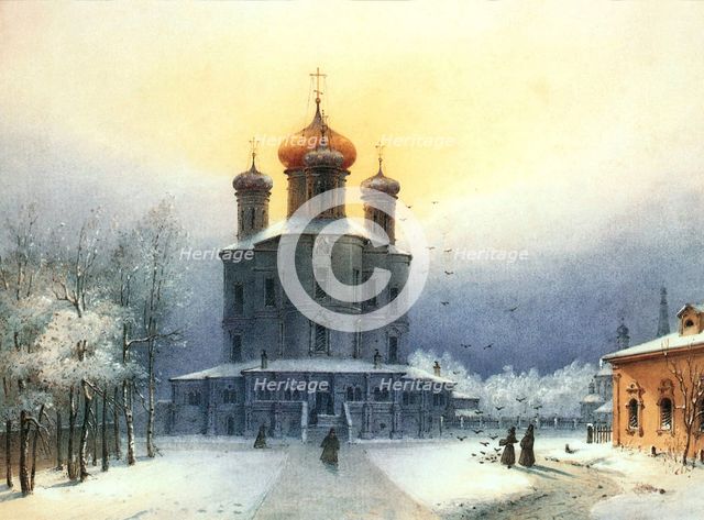 Donskoy Monastery', 1850s.  Creator: Weiss, Joseph Andreas (1814-1887).