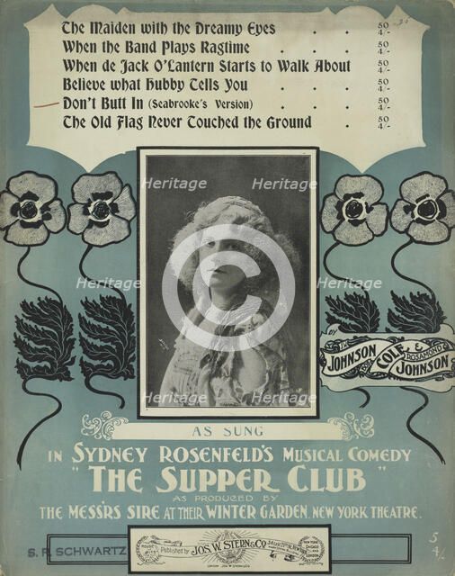 'Don't butt in', 1901. Creators: Unknown, Jacob Schloss.