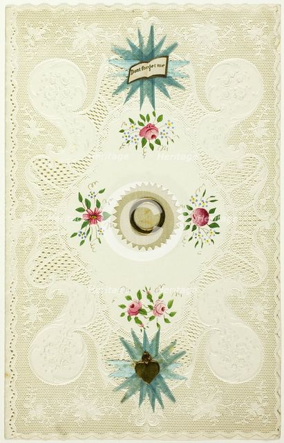 Don't Forget Me (valentine), 1845/50. Creator: Joseph Mansell.