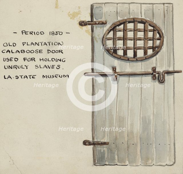 Door, 1935/1942. Creator: Unknown.