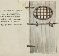 Door, 1935/1942. Creator: Unknown