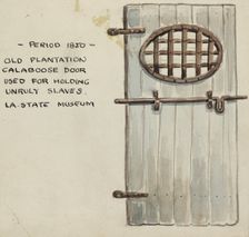 Door, 1935/1942. Creator: Unknown