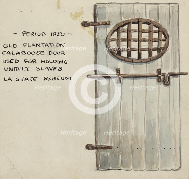 Door, 1935/1942. Creator: Unknown.