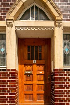 Door, Art nouveau residence, Cranachstrasse 6, Weimar, Germany, 2018. Artist: Alan John Ainsworth