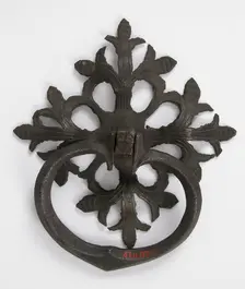 Door handle and plate, German, 1450-1500. Creator: Unknown