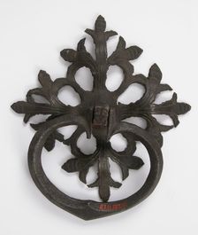 Door handle and plate, German, 1450-1500. Creator: Unknown