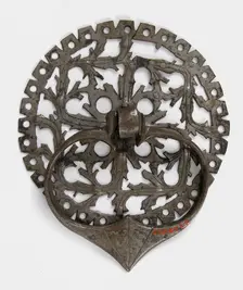 Door handle and plate, German, 15th century. Creator: Unknown