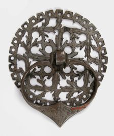 Door handle and plate, German, 15th century. Creator: Unknown