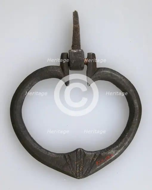 Door handle, German, 15th century. Creator: Unknown.