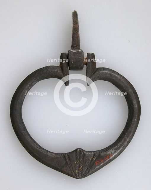 Door handle, German, 15th century. Creator: Unknown.