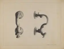 Door Knocker, 1937. Creator: J. Howard Iams