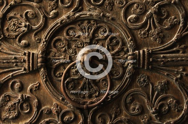 Door knocker, Notre Dame, Paris, France, 2008. Creator: LTL.