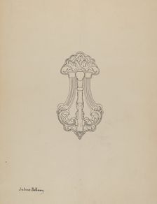 Door Knocker, c. 1940. Creator: Julius Bellamy
