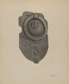 Door Knocker, c. 1940. Creator: Jacob Lipkin