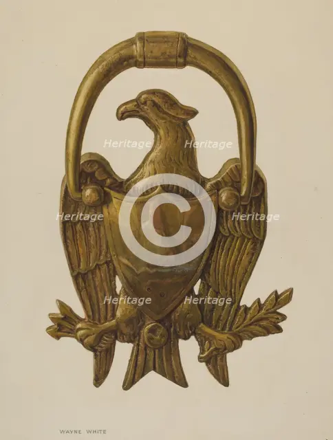 Door Knocker, c. 1940. Creator: Wayne White.