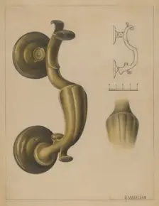 Door Knocker, c. 1936. Creator: Arsen Maralian