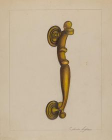 Door Knocker, c. 1936. Creator: Columbus Simpson