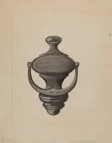 Door Knocker, c. 1936. Creator: Columbus Simpson