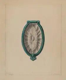 Door Knocker, c. 1936. Creator: Edgar L. Pearce