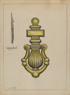 Door Knocker, c. 1936. Creator: Jack Staloff