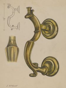 Door Knocker, c. 1936. Creator: Jack Staloff