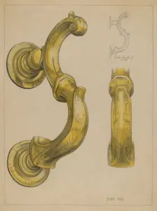 Door Knocker, c. 1936. Creator: Janet Riza