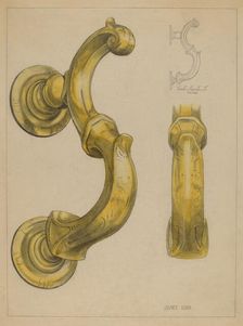Door Knocker, c. 1936. Creator: Janet Riza