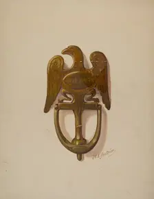Door Knocker, c. 1936. Creator: William L. Antrim