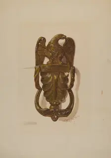 Door Knocker, c. 1936. Creator: William L. Antrim