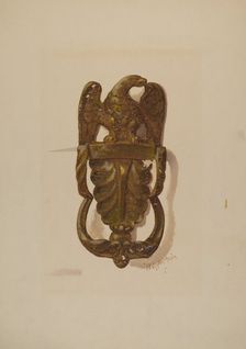 Door Knocker, c. 1936. Creator: William L. Antrim