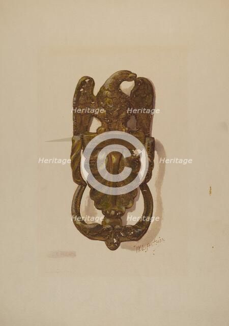 Door Knocker, c. 1936. Creator: William L. Antrim.