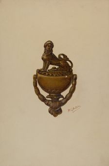 Door Knocker, c. 1937. Creator: William L. Antrim