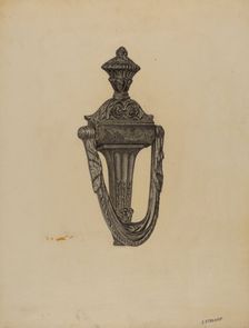 Door Knocker, c. 1938. Creator: Jack Staloff