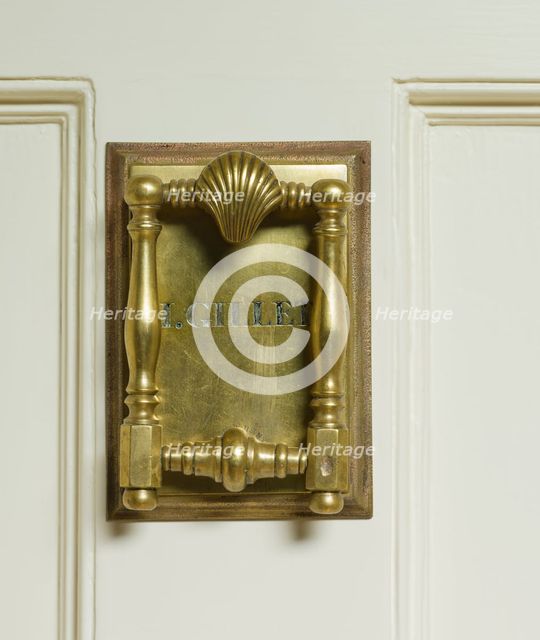 Door Knocker from the Isaac Gillet House, Painesville, Ohio, c. 1840. Creator: Jonathan Goldsmith (American, 1783-1847); Lewis Firm (American), and.
