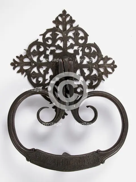 Door knocker, German, 15th century. Creator: Unknown.