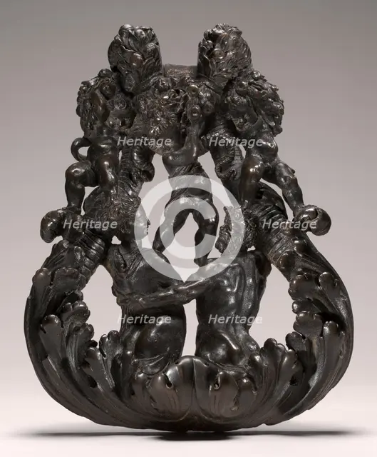 Door Knocker with Nereid, Triton, and Putti, c. 1550. Creator: Jacopo Sansovino.