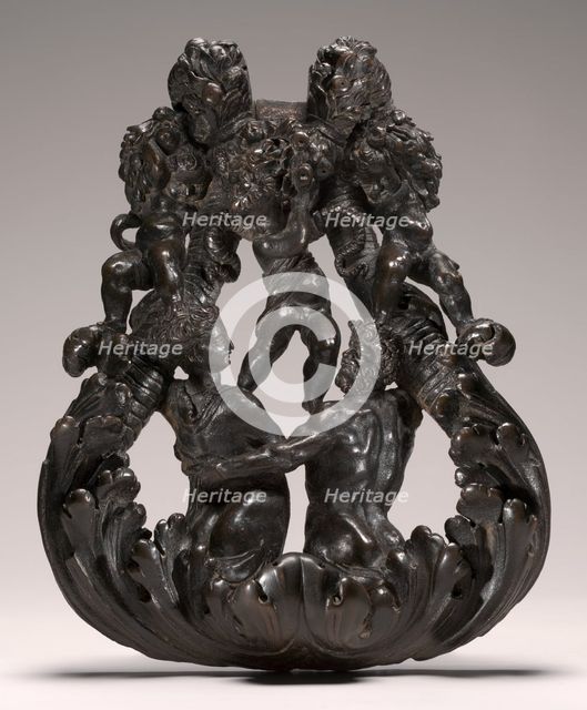 Door Knocker with Nereid, Triton, and Putti, c. 1550. Creator: Jacopo Sansovino.