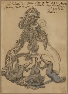Door Knocker with Zeus Vanguishing Giants, late 17th or early 18th century. Creator: Unknown