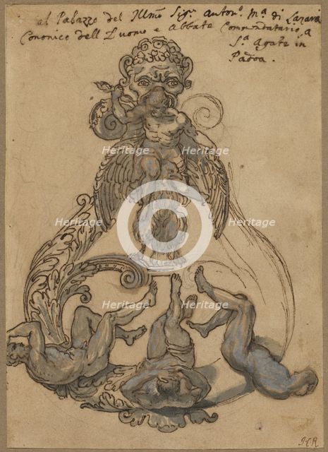 Door Knocker with Zeus Vanguishing Giants, late 17th or early 18th century. Creator: Unknown.
