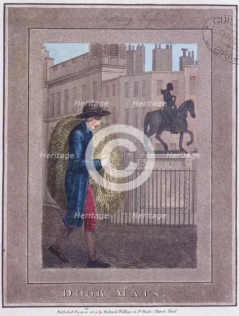 'Door Mats', Cries of London, 1804. Artist: Anon