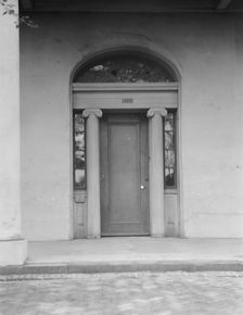 Door of an unidentified building, New Orleans or Charleston, South Carolina, between 1920 and 1926. Creator: Arnold Genthe