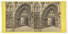 Door of Holyrood Abbey, 1867. Creator: Archibald Burns