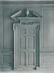 Door of Panelled Room, Early Georgian, 26, Hatton Garden c1909