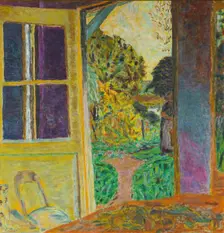 Door Open onto the Garden (La Porte ouverte sur le jardin), c. 1924. Creator: Bonnard, Pierre (1867-1947)