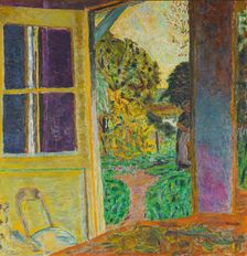 Door Open onto the Garden (La Porte ouverte sur le jardin), c. 1924. Creator: Bonnard, Pierre (1867-1947)