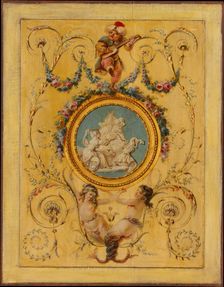 Door panel from the "Cabinet Turc" of Comte d'Artois at Versailles, 1781. Creator: Jean -Simeon Rousseau de la Rottiere
